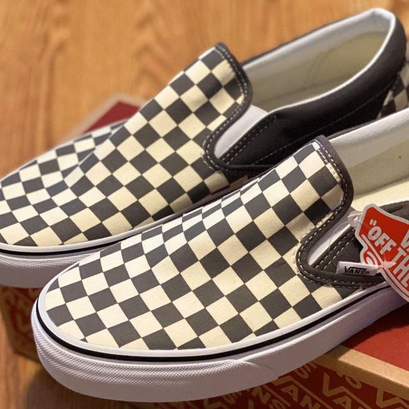 Vans Checkerboard Slip-On Shoes VN0A4BV3TB5 Pewter - Picture 2 of 6